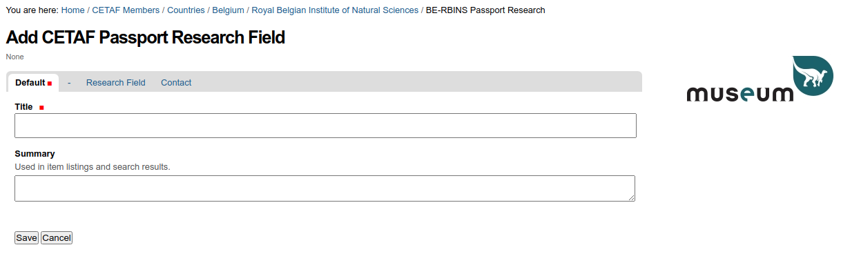 add research field