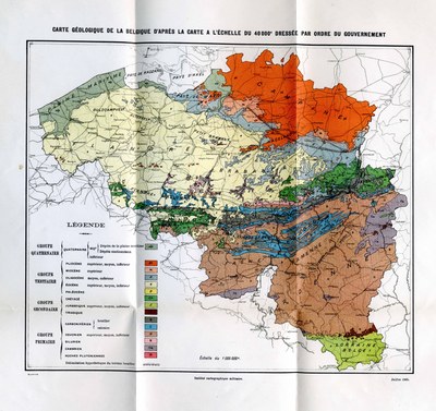 Carte géologique de la Belgique d'après la carte à l'échelle du 40000 éme, dréssée par ordre du gouvernement 1905.jpg