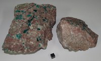 RG0022-RG0023 Dioptase Calcite Crystals.JPG RG0022-RG0023 Dioptase Calcite Crystals.JPG